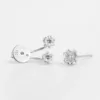 Buttercup Round Diamond Ear Jacket Earrings