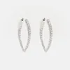 Dante Pointy White Gold Diamond Earrings