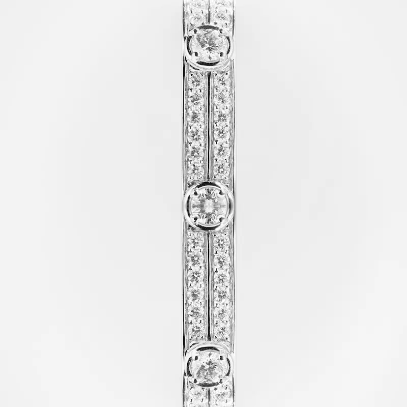 Elara Round Diamond Bold Bangle