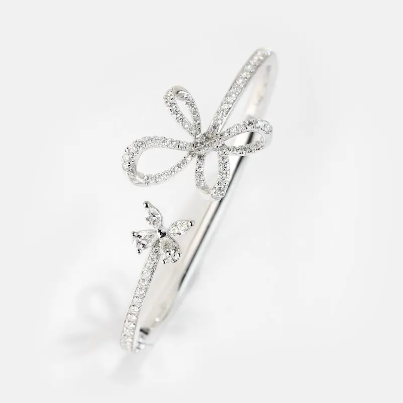 Irisa Pear Shaped Diamond Bangle