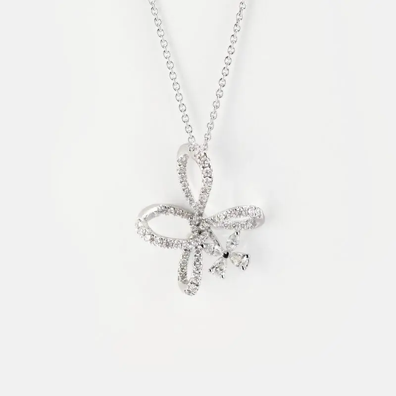 Irisa Pear Shaped Diamond Pendant