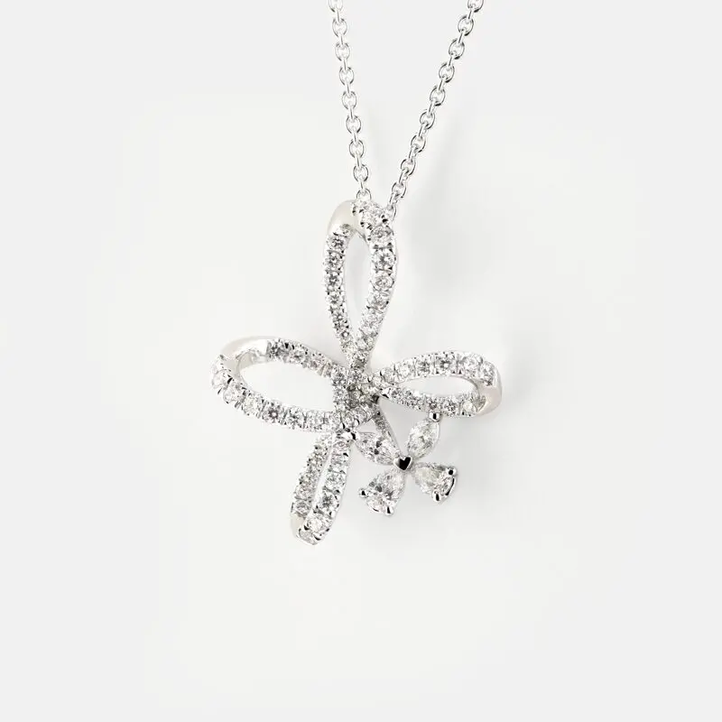 Irisa Pear Shaped Diamond Pendant