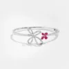 Irisa Pear Shaped Ruby Diamond Bangle