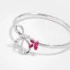 Irisa Pear Shaped Ruby Diamond Bangle