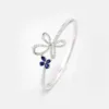 Irisa Pear Shaped Sapphire Diamond Bangle