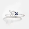 Irisa Pear Shaped Sapphire Diamond Bangle