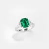 Vespera Octogan Emerald Marquise Cut Diamond  Ring