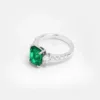 Vespera Octogan Emerald Marquise Cut Diamond  Ring