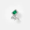 Vespera Octogan Emerald Marquise Cut Diamond Ring