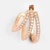 Dante Trio Rose Gold Diamond Earrings