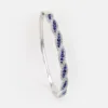 Elara Sapphire Diamond Bangle