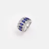 Vespera Marquise Cut Sapphire Diamond Ring