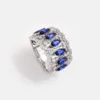 Vespera Marquise Cut Sapphire Diamond Ring