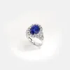 Vespera Oval Sapphire Diamond Ring