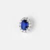 Vespera Oval Shaped Sapphire Diamond Earrings