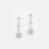 Amara Round Diamond Dangling Earrings