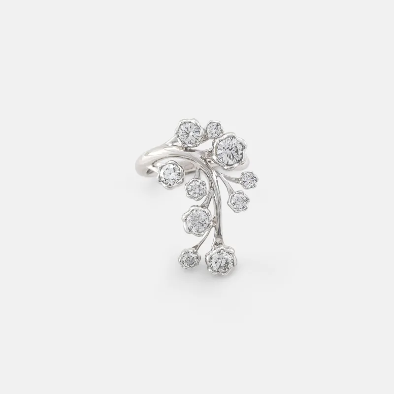 Buttercup Elongated Round Diamond Ring