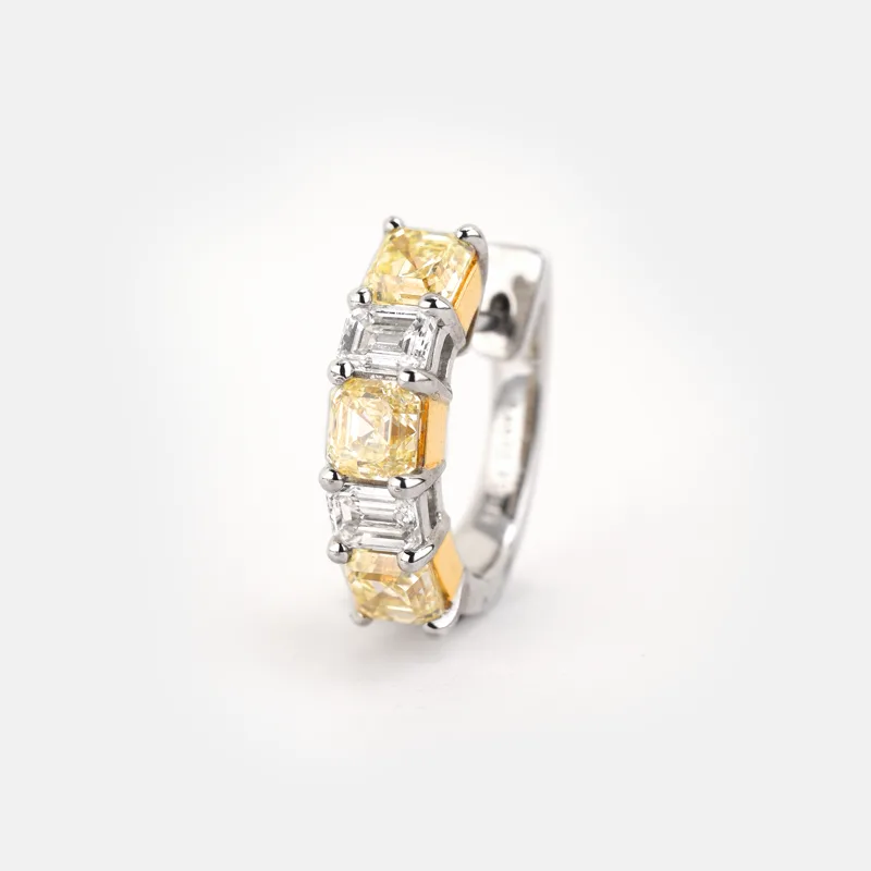 dante-fancy-yellow-emerald-cut-diamond-diamond-earrings-ea0000040-96-3 Dante Fancy Yellow Emerald Cut Diamond Diamond Earrings