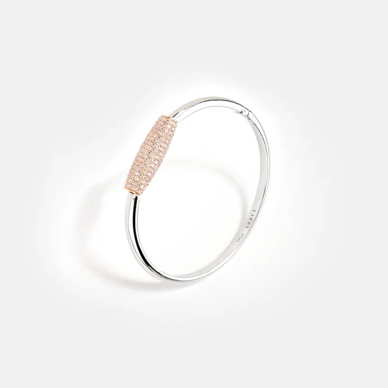Elara Round Diamond Rotating Bangle
