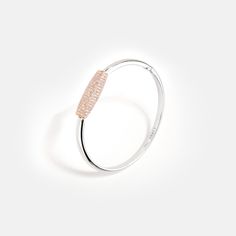 Elara Round Diamond Rotating Bangle