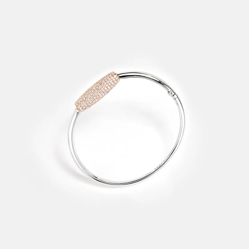 Elara Round Diamond Rotating Bangle