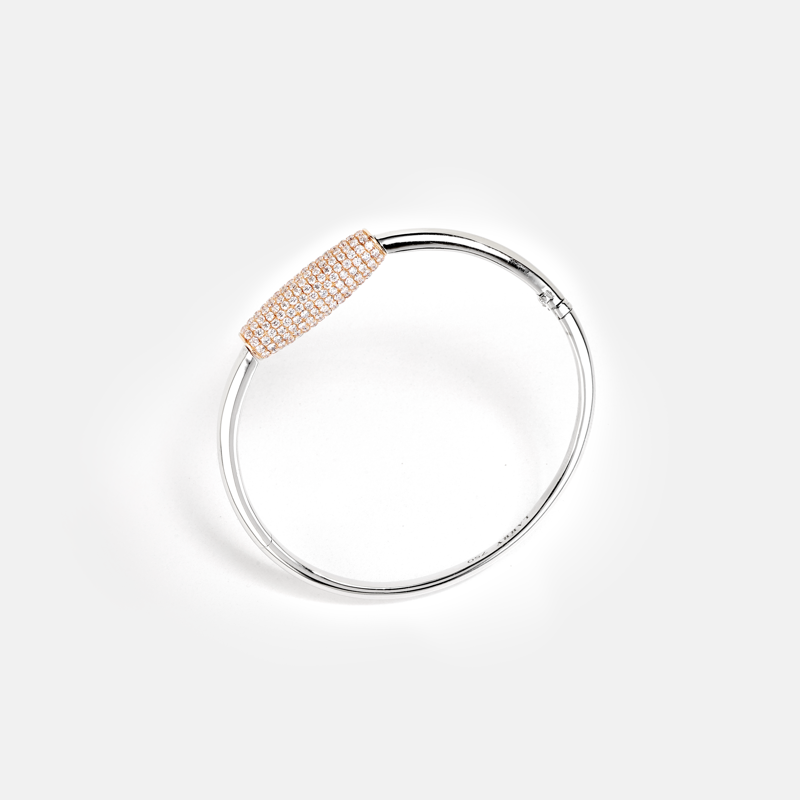 Elara Round Diamond Rotating Bangle