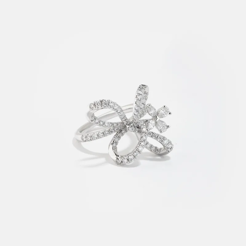 Irisa Pear Shaped Diamond Ring
