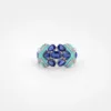 Thalia Blue Sapphire Turquoise Ring