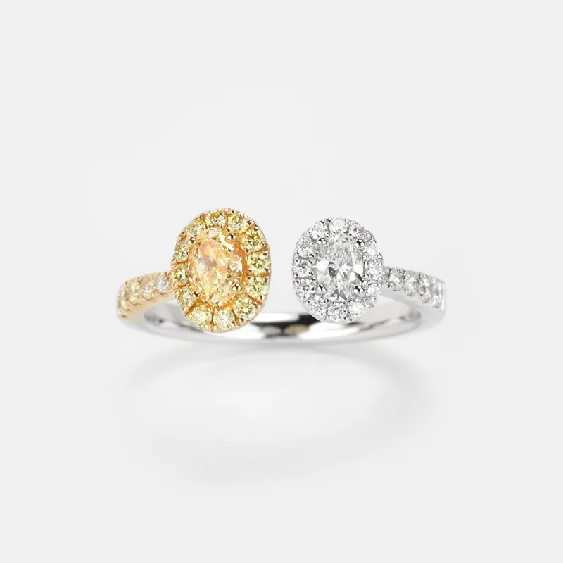 vespera-duo-colour-oval-shaped-diamond-ring-ri0000776-95-3 Vespera Duo-Colour Oval Shaped Diamond Ring