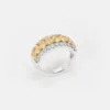 Vespera Fancy Yellow Diamond Diamond Half Eternity Ring