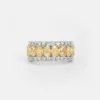 Vespera Fancy Yellow Diamond Diamond Half Eternity Ring