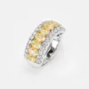Vespera Fancy Yellow Diamond Diamond Half Eternity Ring