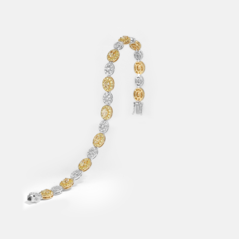 vespera-oval-fancy-yellow-diamond-bracelet-br0000755-98-1 Vespera Oval Fancy Yellow Diamond Diamond Bracelet