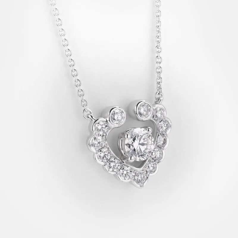 Vespera Round Diamond Necklace