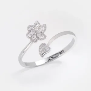 Zinnia Marquise Cut Diamond Pear Shaped Diamond Bangle