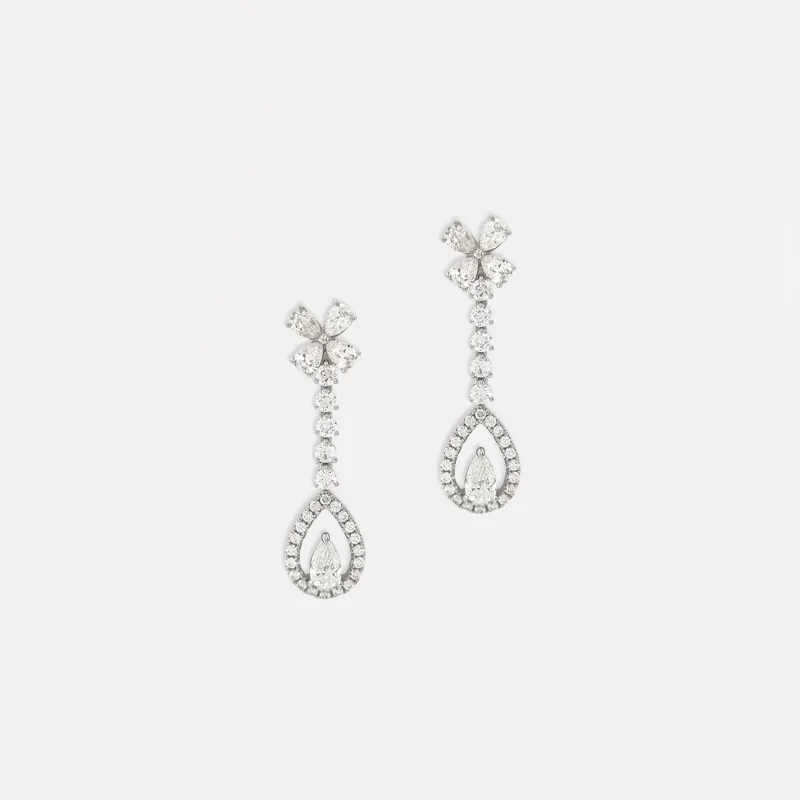 Amara Pear Shaped Diamond Earrings