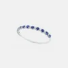 Elara Sapphire Round Diamond Bangle