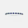 Elara Sapphire Round Diamond Bangle