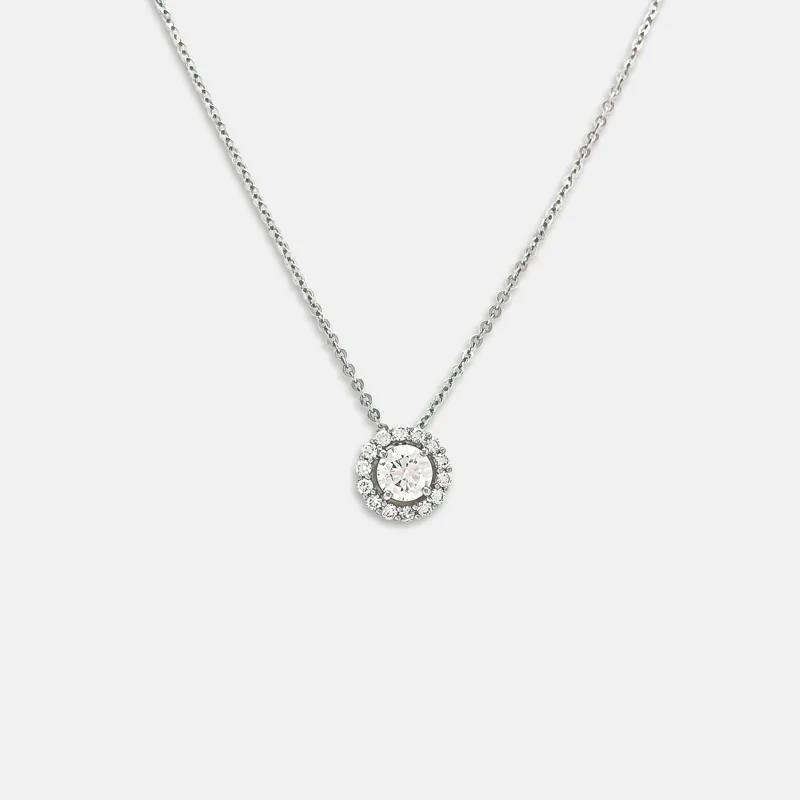 Vespera Round Diamond Pendant