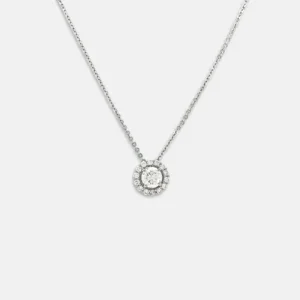 Vespera Round Diamond Pendant
