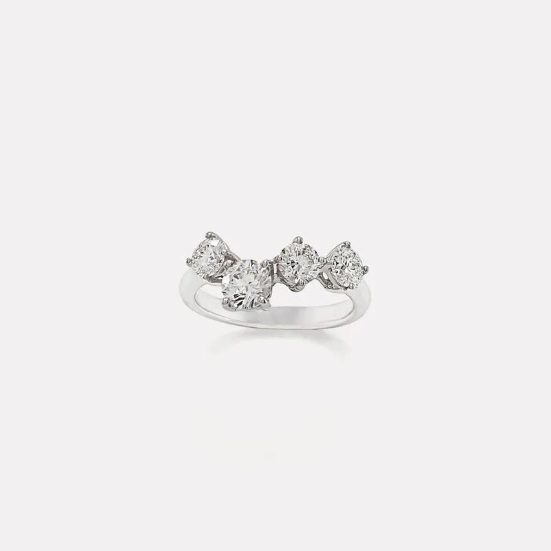 Vespera Round Diamond Ring