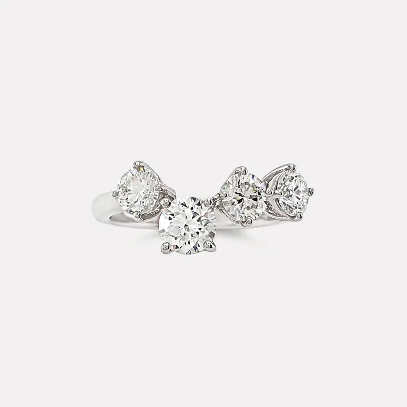Vespera Round Diamond Ring