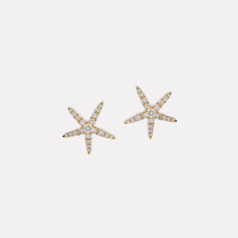 Thalia Starfish Diamond Earrings