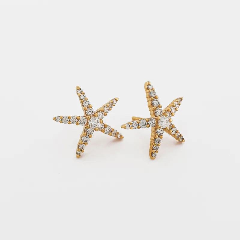 Thalia Starfish Diamond Earrings