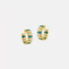 Thialia Turquoise Diamond Earrings
