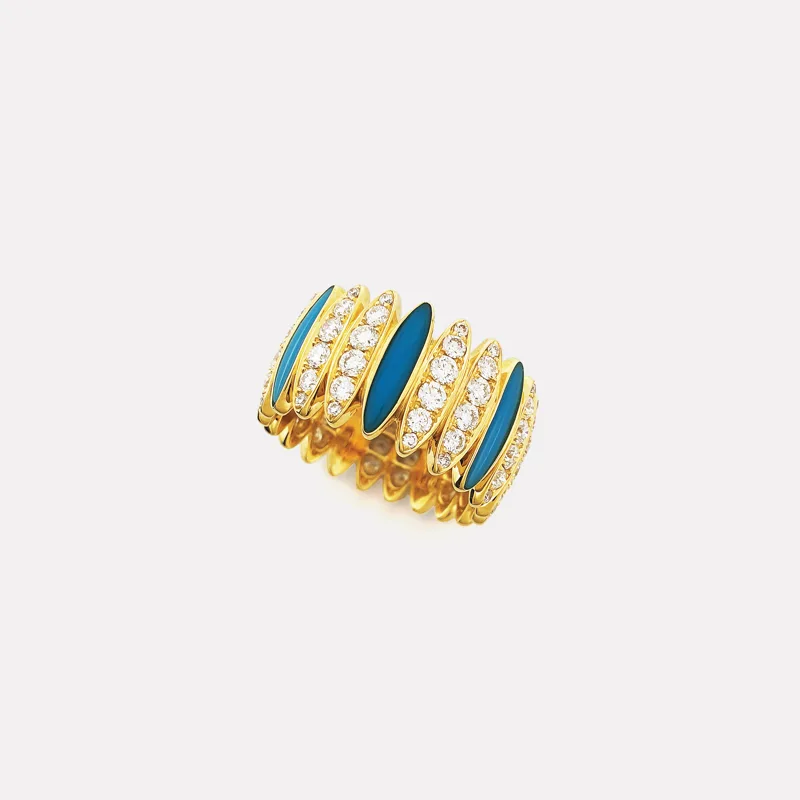 Thialia Turquoise Diamond Ring