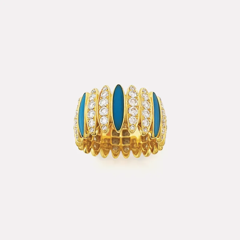 Thialia Turquoise Diamond Ring