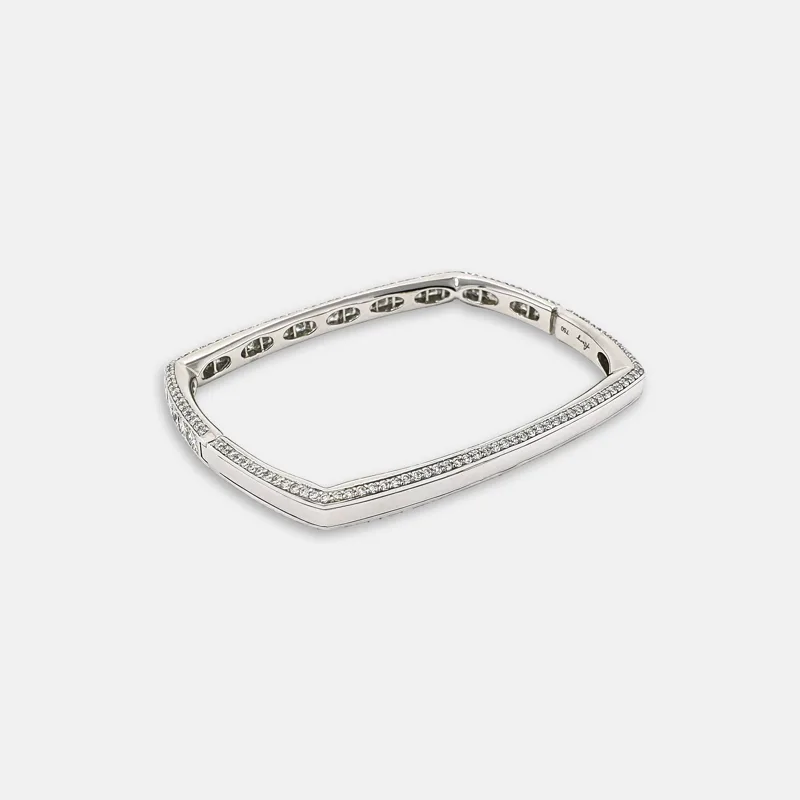 Thalia Princess Cut Diamond Bangle