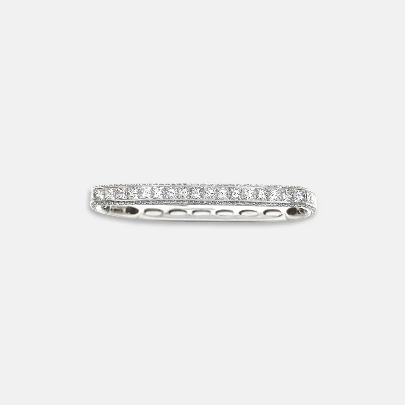 Thalia Princess Cut Diamond Bangle