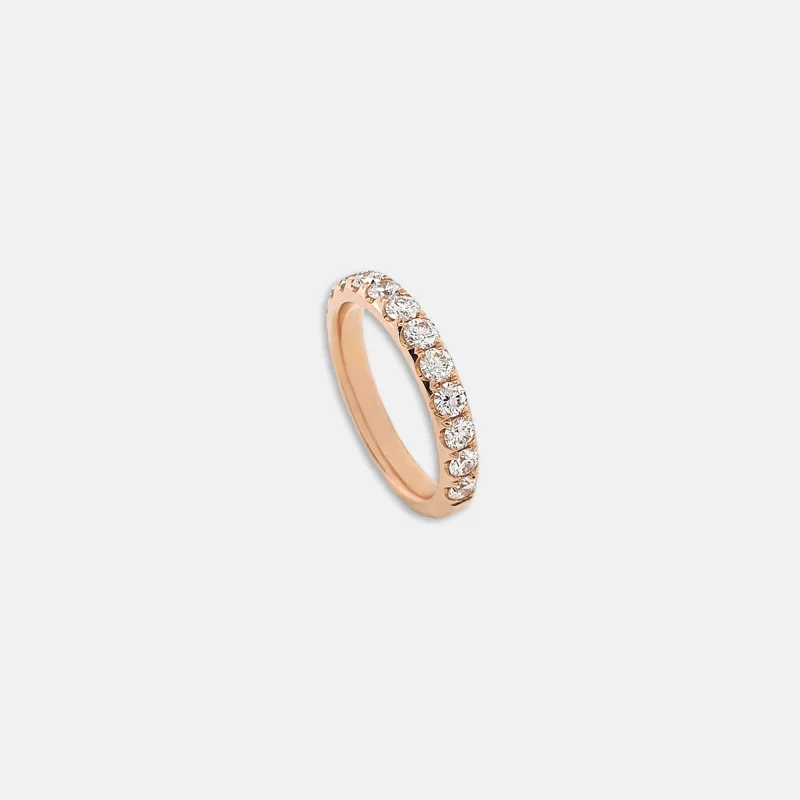 Vespera Diamond Pave Rose Gold Ring